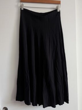 Black Women's A-Line Maxi Skirt